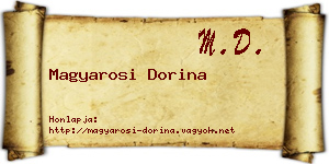 Magyarosi Dorina névjegykártya